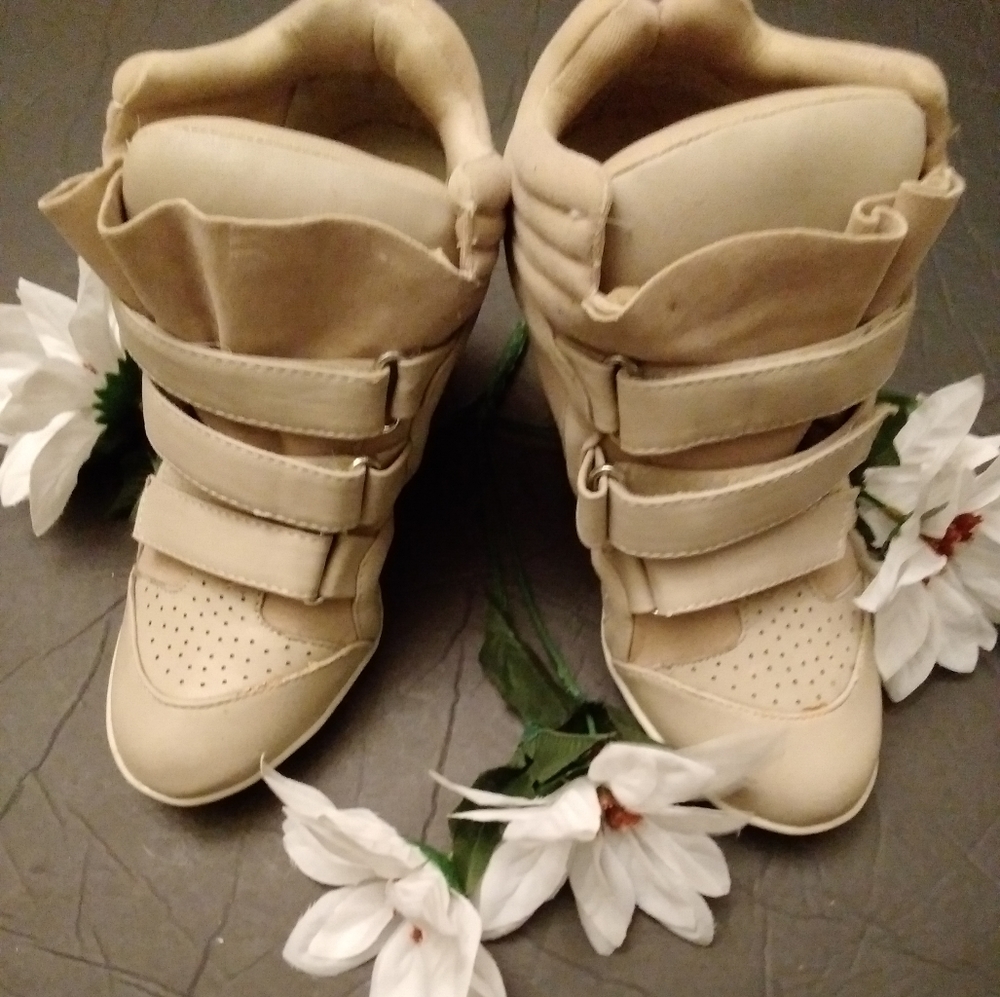 Charlotte Russe Spiked Wedge Sneakers